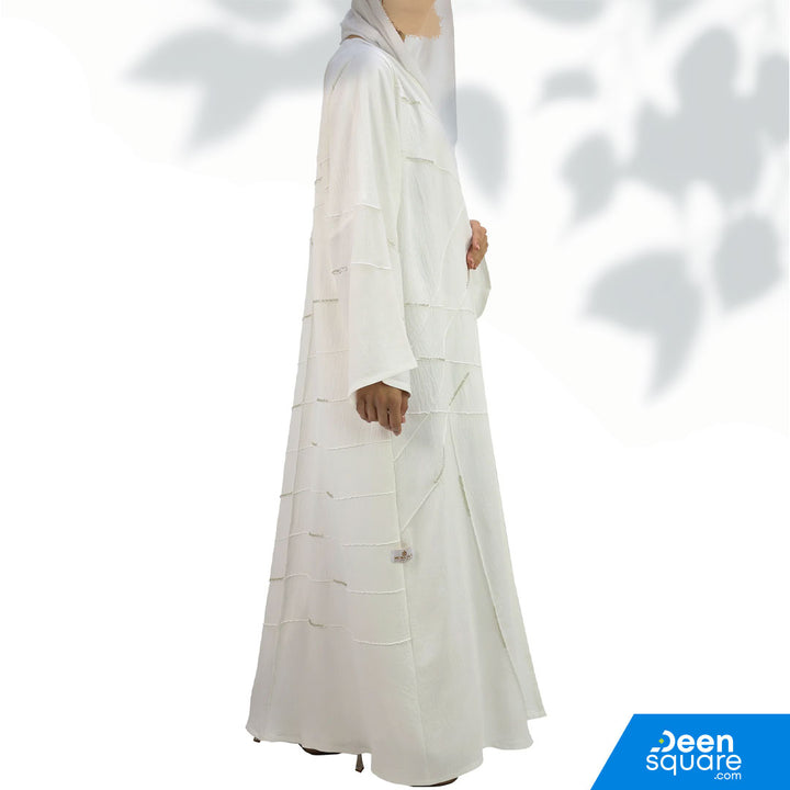 Elegant Handwork Front Open Abaya With Beads