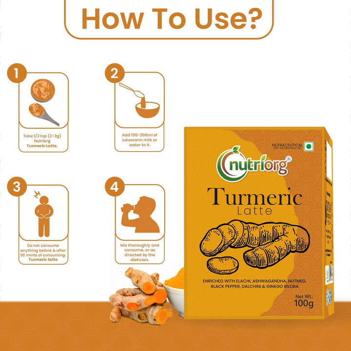 Nutriorg Certified Organic Turmeric Latte 100g