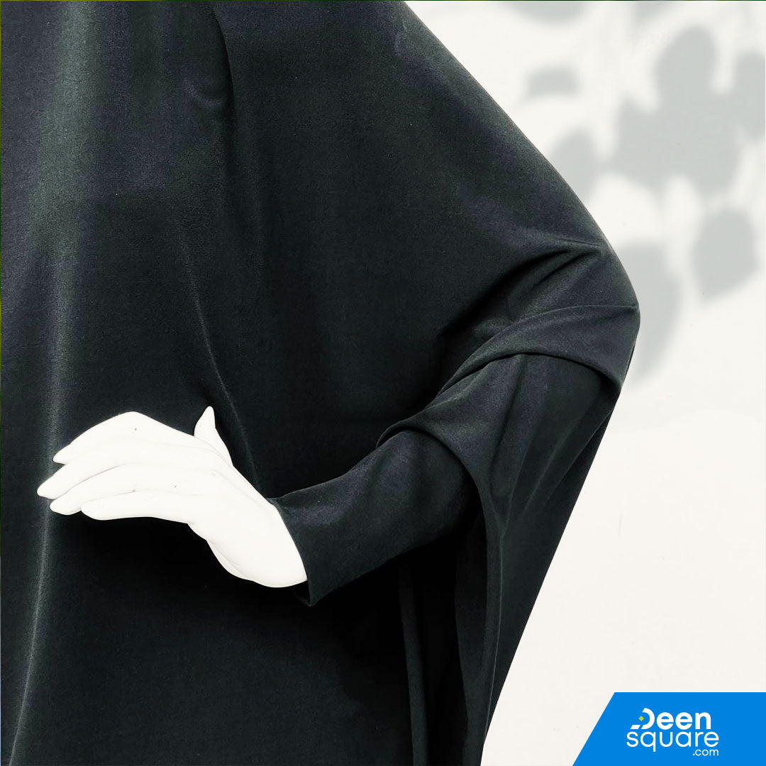 Two piece Premium Prayer Dress for Hajj and Umrah - Black Color (فستان صلاة فاخر من قطعتين للحج والعمرة)