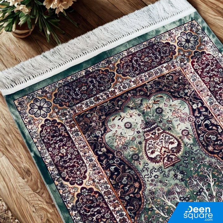 سجادة صلاة فاخرة مقاس كبير - 80 × 130 سم