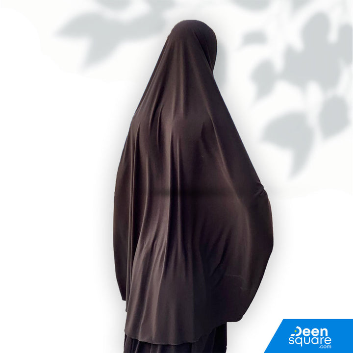 Two piece Premium Prayer Dress for Hajj and Umrah - Black Color (فستان صلاة فاخر من قطعتين للحج والعمرة)