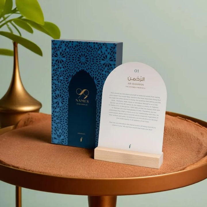 99 Names of Allah Desk Display Cards