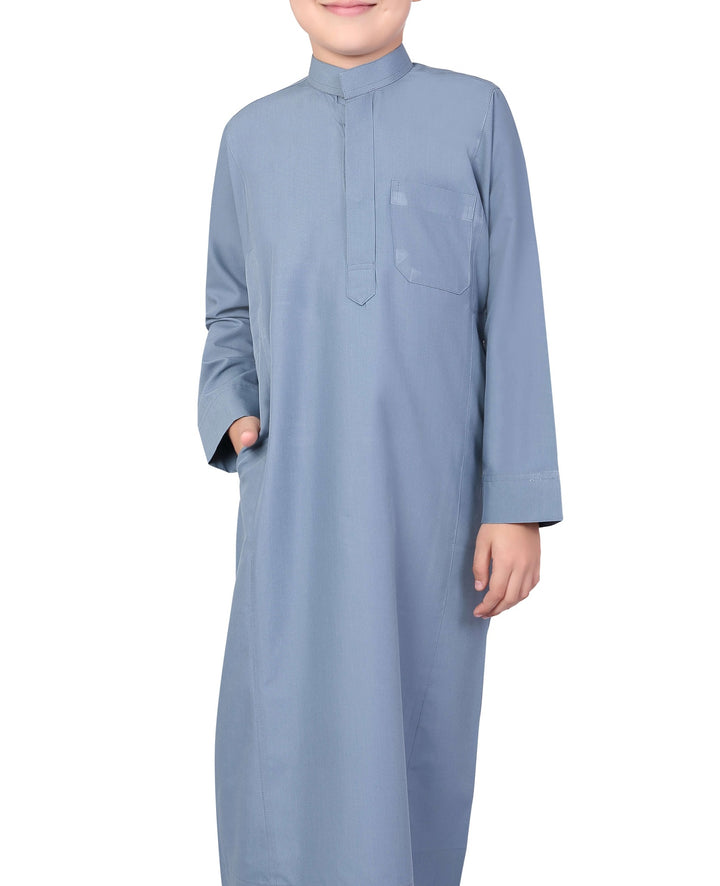 Mashroo Aplos Saudi Kandoora for Kids & Boys - Powder Blue