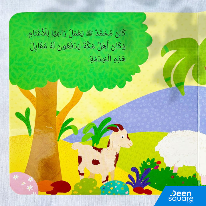 Prophet Muhammad ﷺ Early Life Board Book - Arabic | بداية حياة النبي محمد ﷺ (للأطفال الصغار)