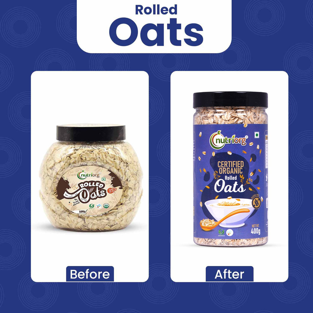 Nutriorg Certified Organic Rolled Oats 400g