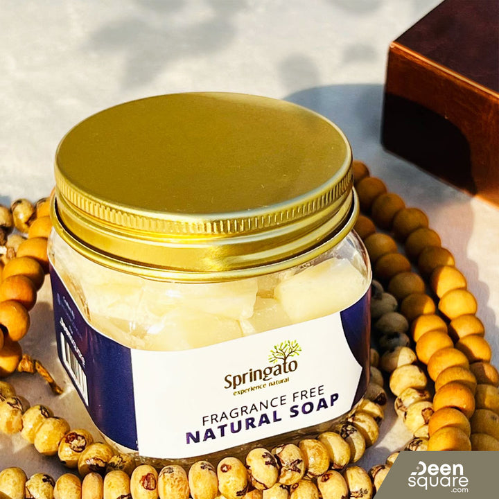Fragrance Free Natural Soap Pellets for Hajj & Umrah (Unscented Soap)