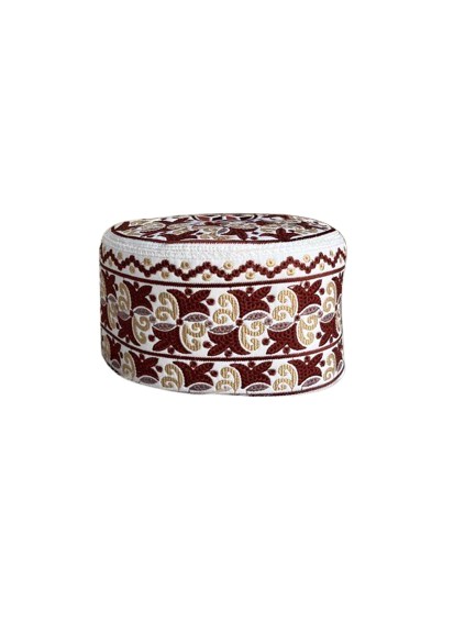 Omani-style African Muslim Prayer Cap - Size 57 cm