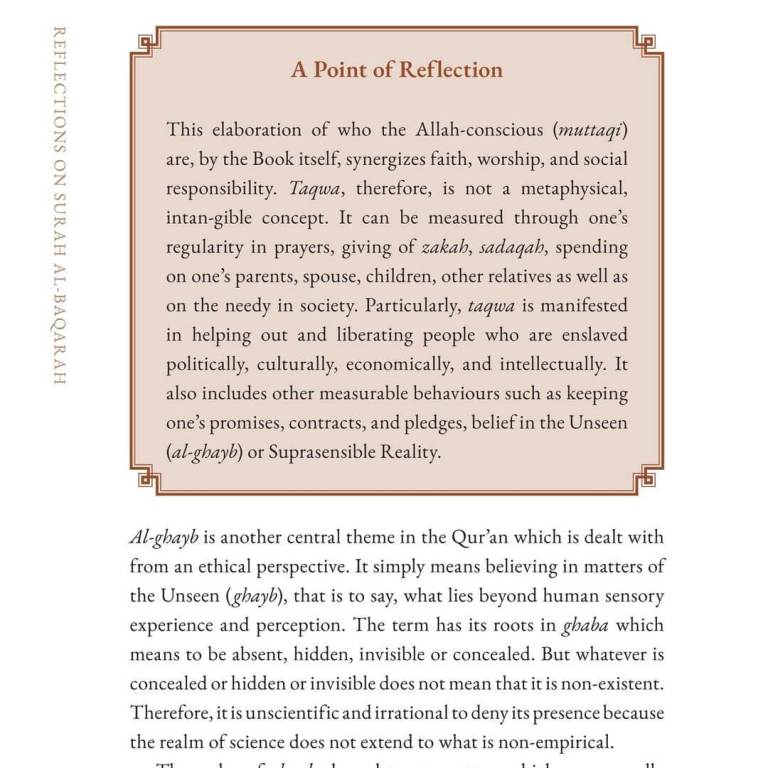 Reflections on Surah Al-Baqarah: A Thematic Commentary