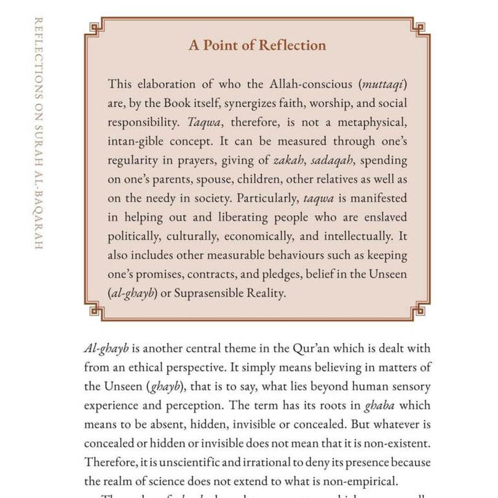 Reflections on Surah Al-Baqarah: A Thematic Commentary