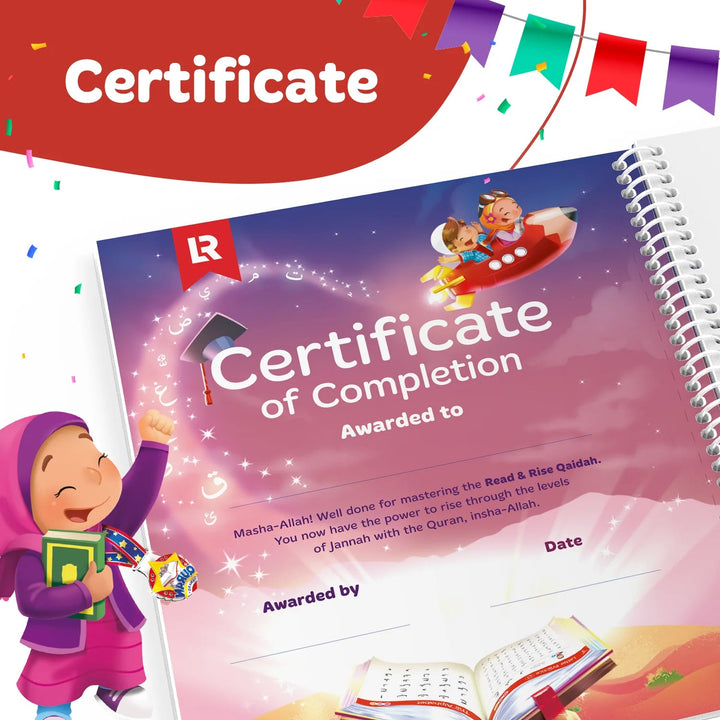 Read & Rise Qaidah (South Asian Script) - Learning Roots - Compatible with Kiitab Pen