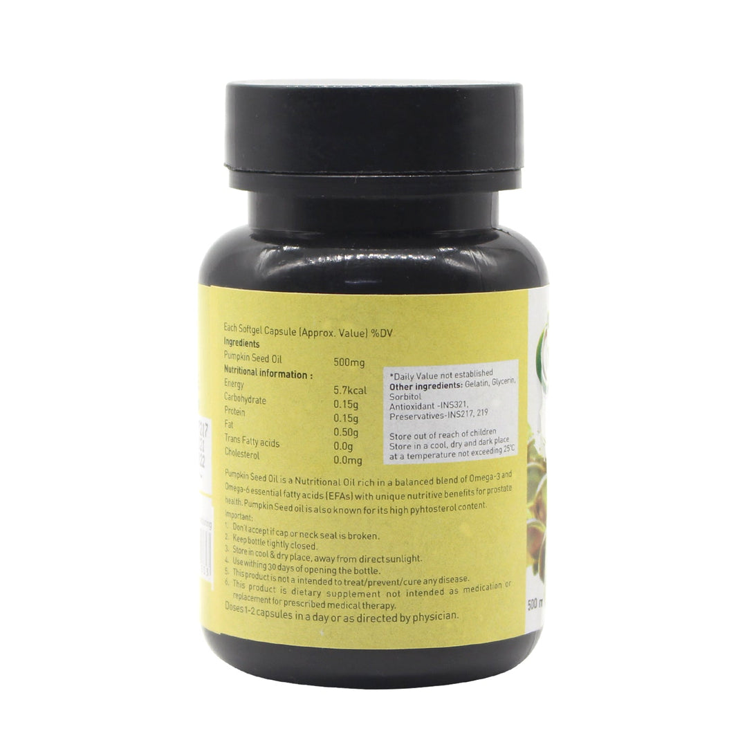 Nutriorg Pumpkin seed oil soft gel 60 Capsule
