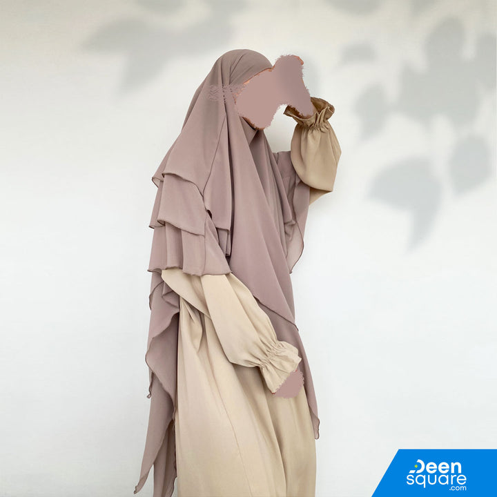 Premium 3 Layer Khimar Deen Square