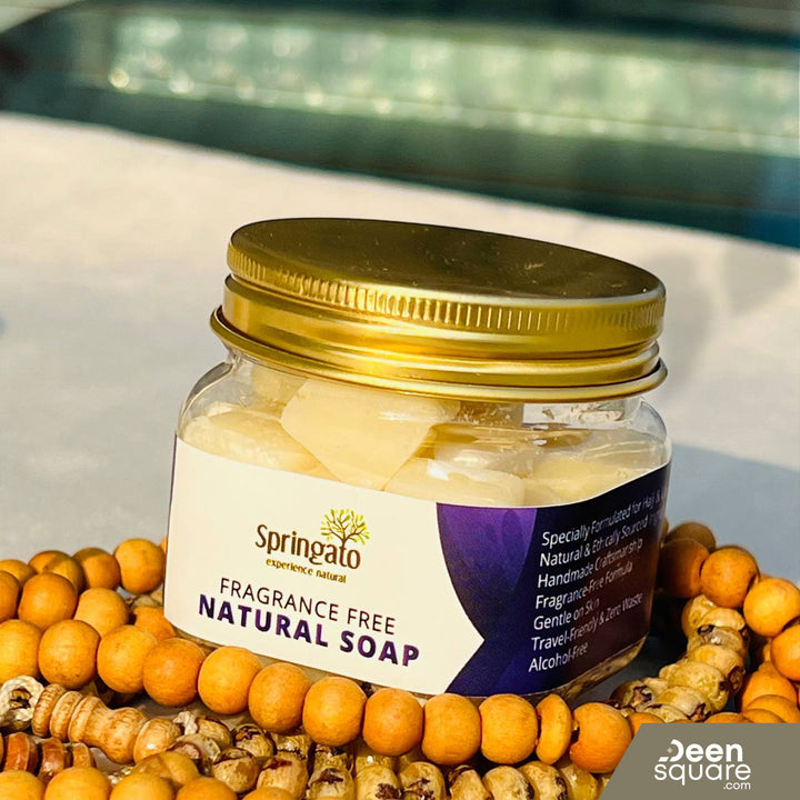 Fragrance Free Natural Soap Pellets for Hajj & Umrah (Unscented Soap)