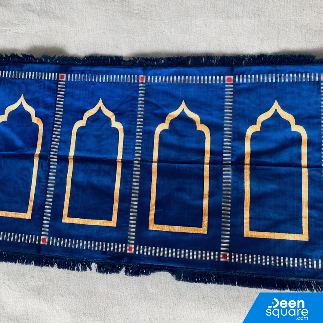 Family Prayer Mat for 4 person - 110x200 cm, Large Size | سجادة صلاة عائلية لأربعة اشخاص