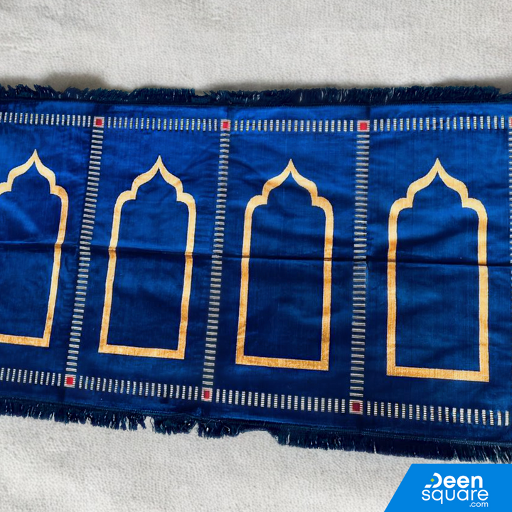 Family Prayer Mat for 4 person - 110x200 cm, Large Size | سجادة صلاة عائلية لأربعة اشخاص