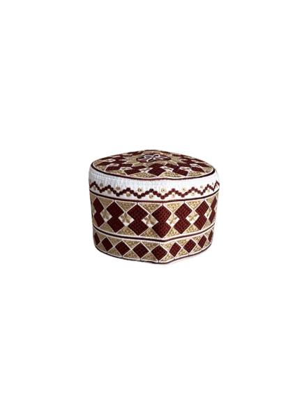 Omani-style African Muslim Prayer Cap - Size 57 cm