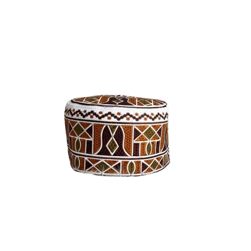 Omani-style African Muslim Prayer Cap - Size 55 cm