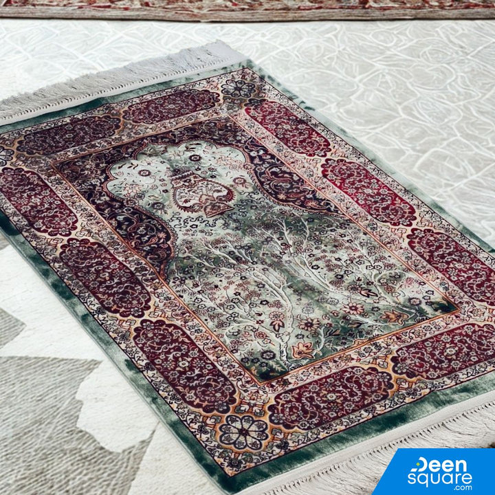 سجادة صلاة فاخرة مقاس كبير - 80 × 130 سم