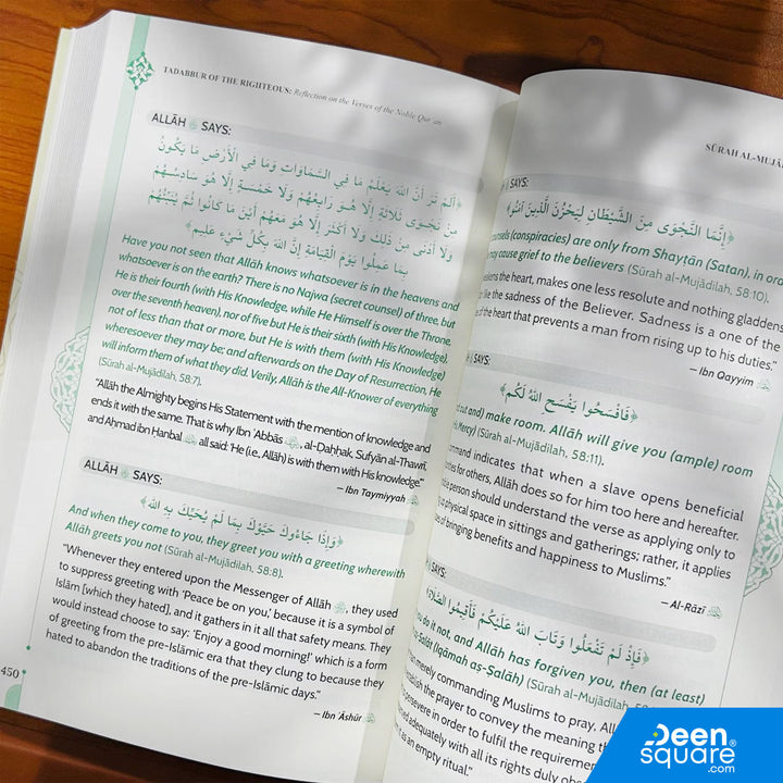 Tadabbur of the Righteous: Reflection on the Verses of the Noble Quran