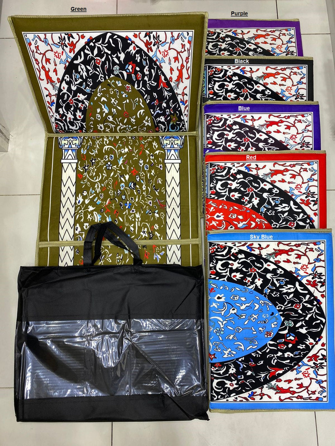 سجادة صلاة مع دعم للظهر تصميم 2