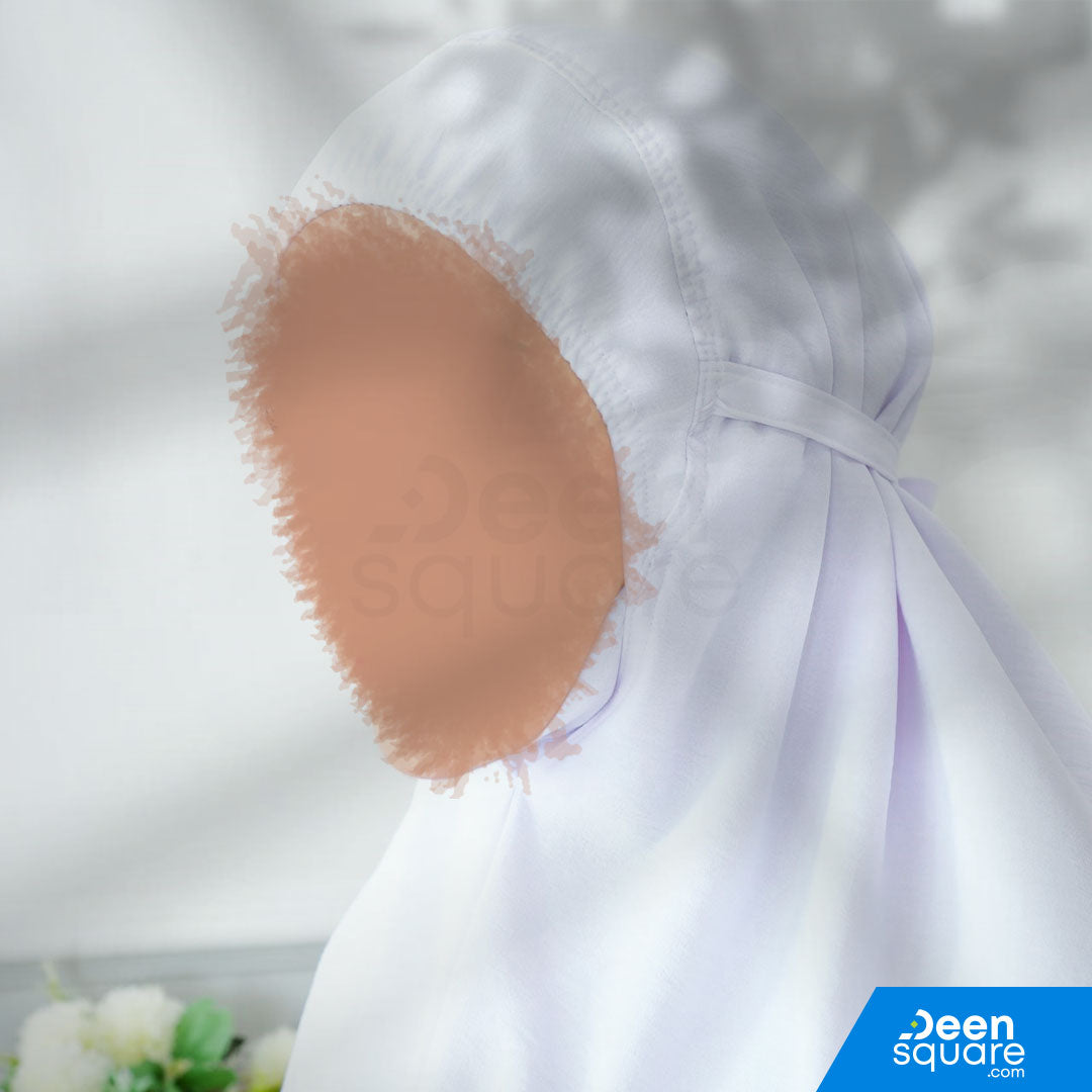 Premium Hajj and Umrah Prayer Scarf / Top for Women - White