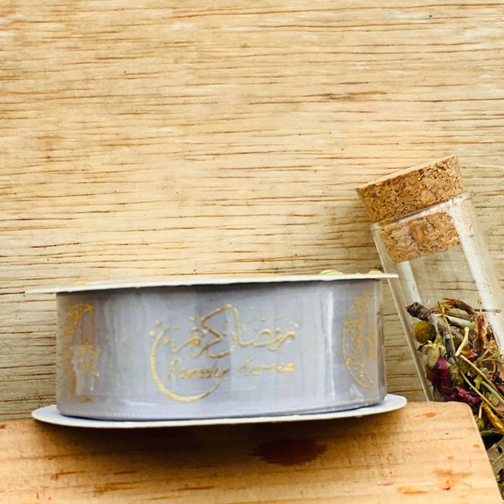 Ramadan Kareem Ribbon (Arabic & English) (2.5 cm x 5 yard)