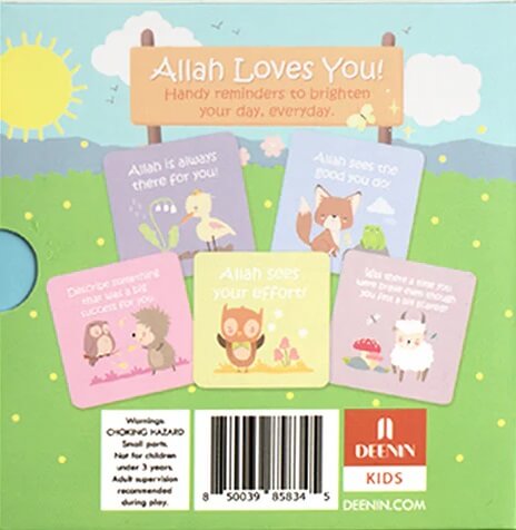 Allah loves You Memory Game and Affirmation Cards