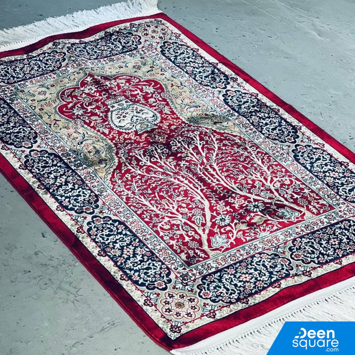 سجادة صلاة فاخرة مقاس كبير - 80 × 130 سم