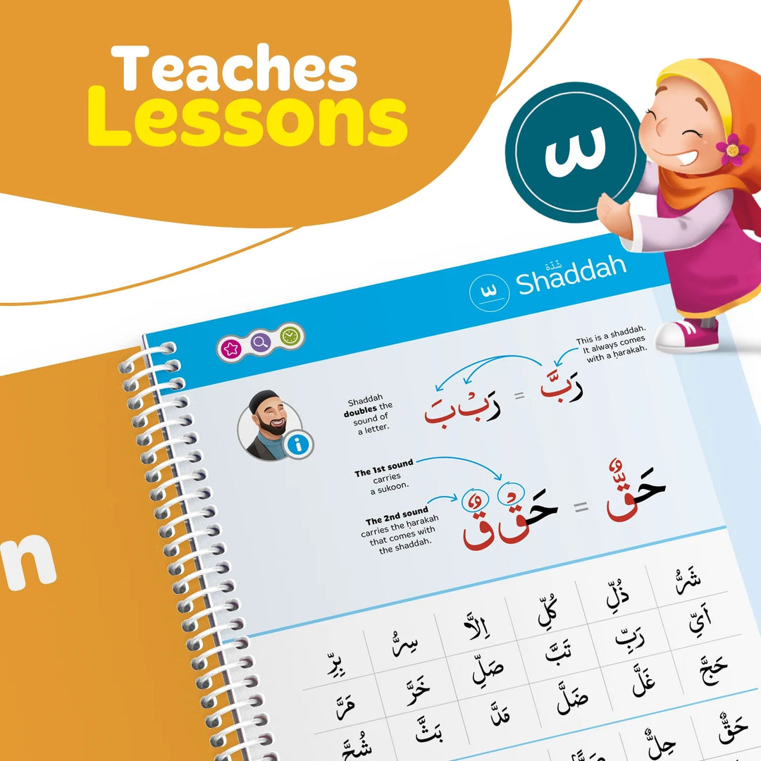 Read & Rise Qaidah (South Asian Script) - Learning Roots - Compatible with Kiitab Pen