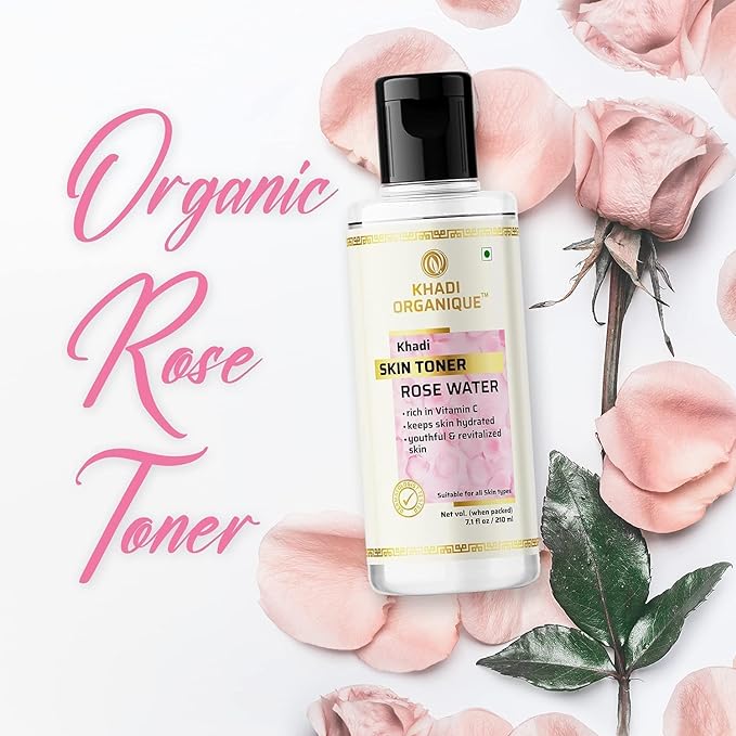 Khadi Natural Pure Rose Water Skin Toner (210 ml)