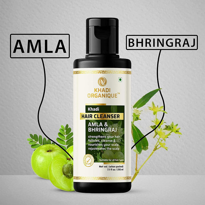 Amla & Bhringraj Hair Cleanser - Khadi Organique