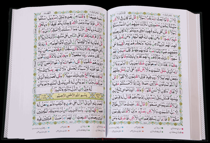 Tajweed Quran Indo Pak Script 16 Lines Four Color Hafizi 7B