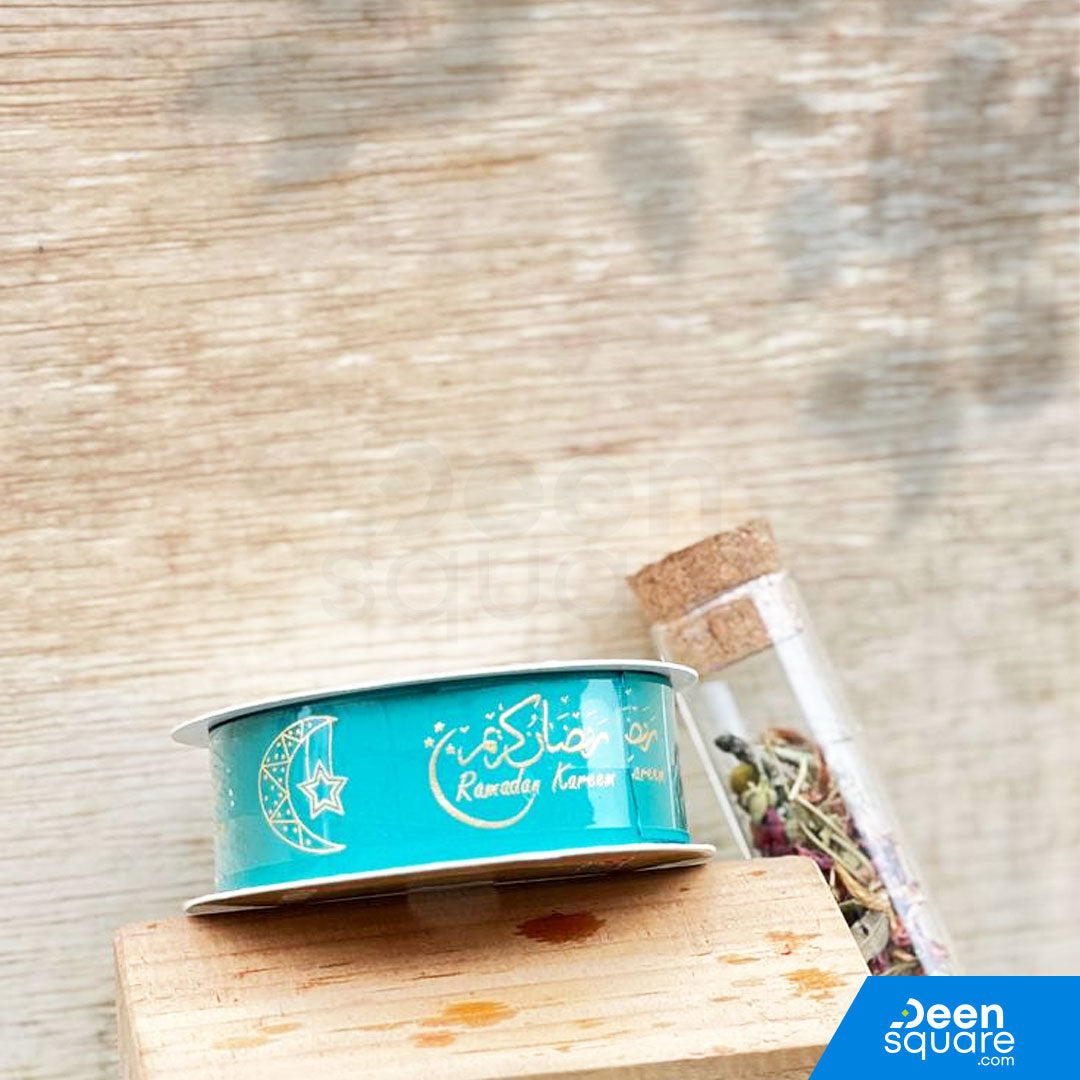 Ramadan Kareem Ribbon (Arabic & English) (2.5 cm x 5 yard)