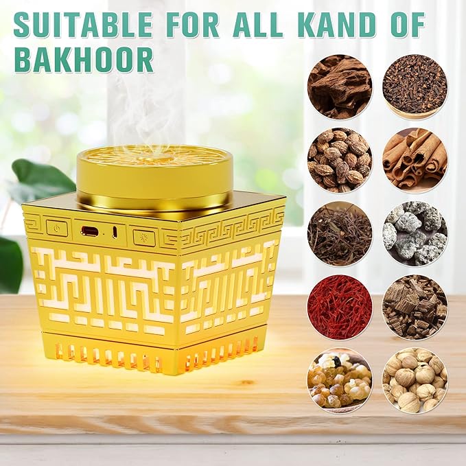 Quran Speaker and Mini Incense Burner Bakhoor SQ-209