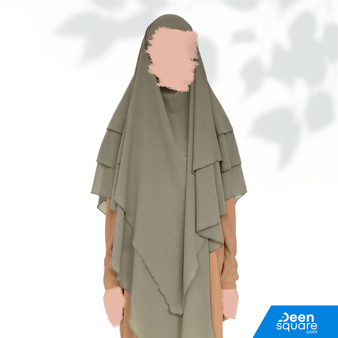 Premium 3 Layer Khimar Deen Square