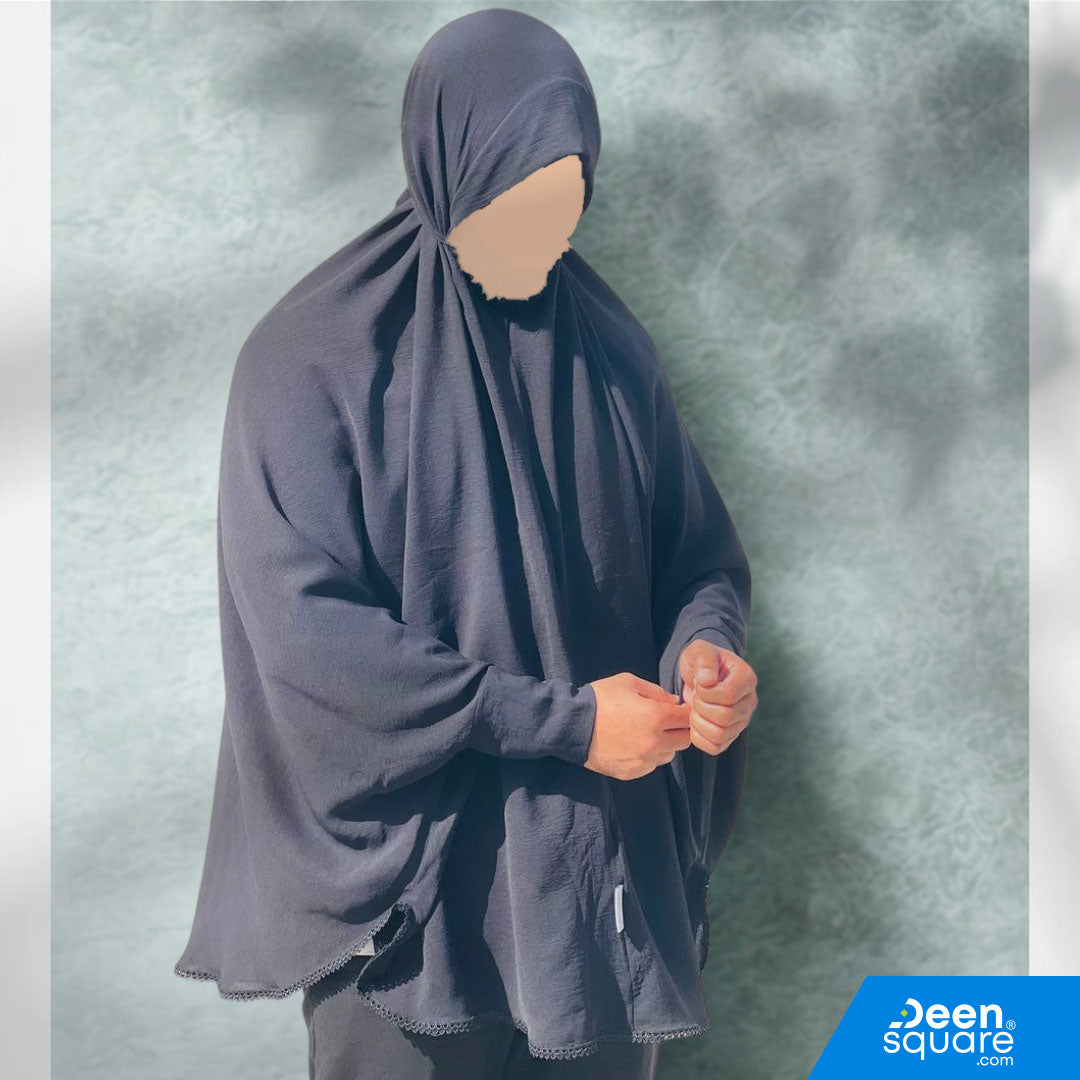 Premium Hajj and Umrah Prayer Scarf / Top for Women - Black