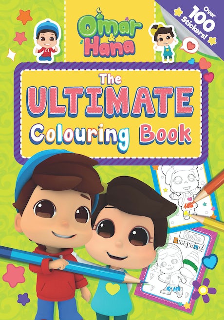 OMAR & HANA THE ULTIMATE COLOURING BOOK By (author) Omar and Hana