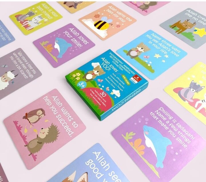 Allah loves You Memory Game and Affirmation Cards