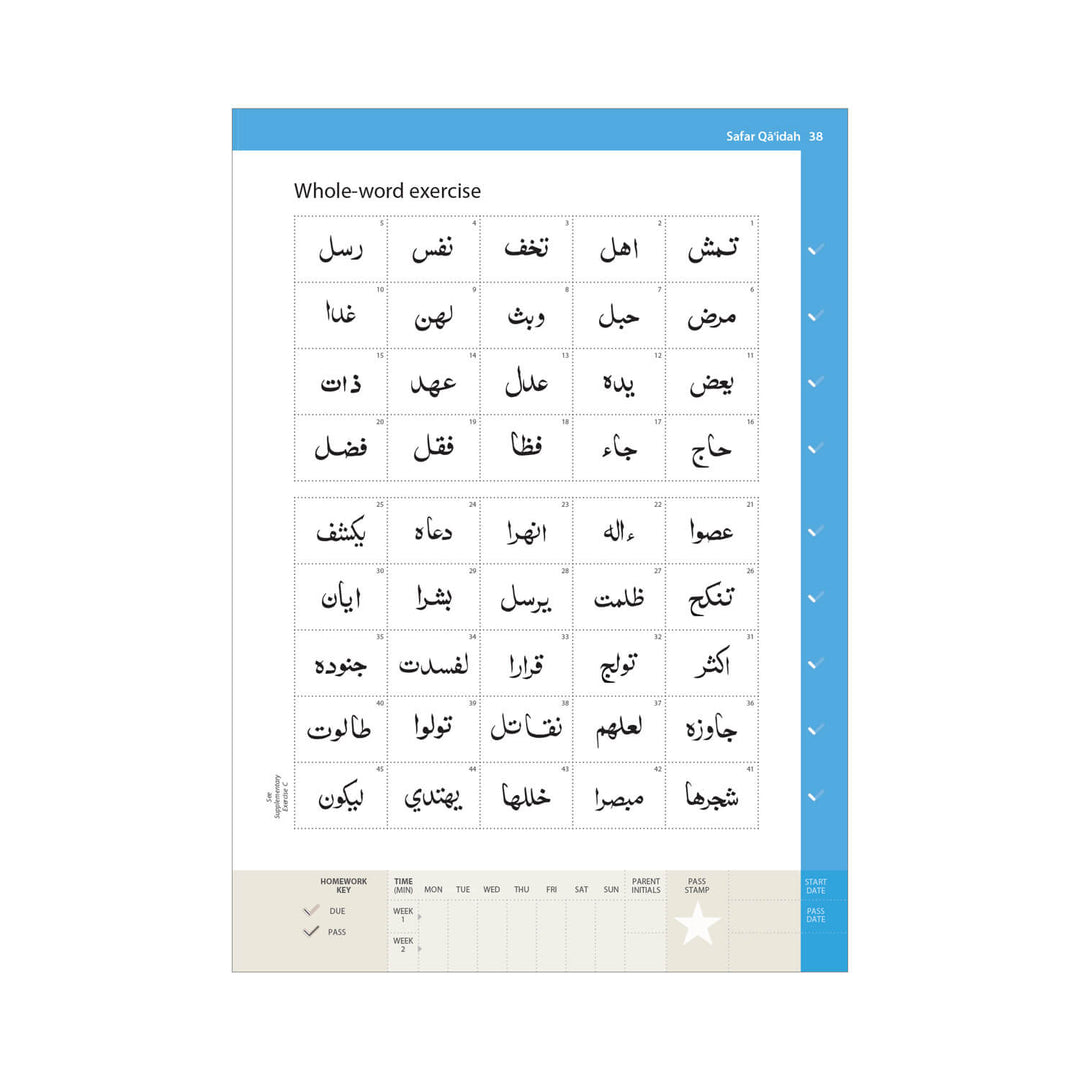 Quran reading lessons from Safar Qa’idah