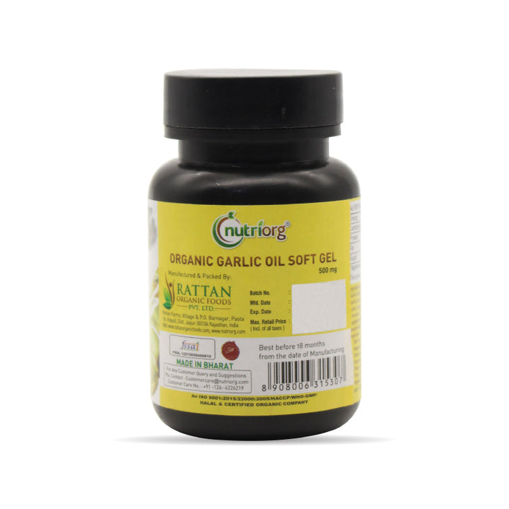 Nutriorg Garlic oil soft gel 60 Capsule