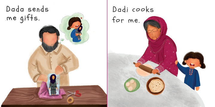 My Dada and Dadi Love Me flowers of jannah inside pages 3