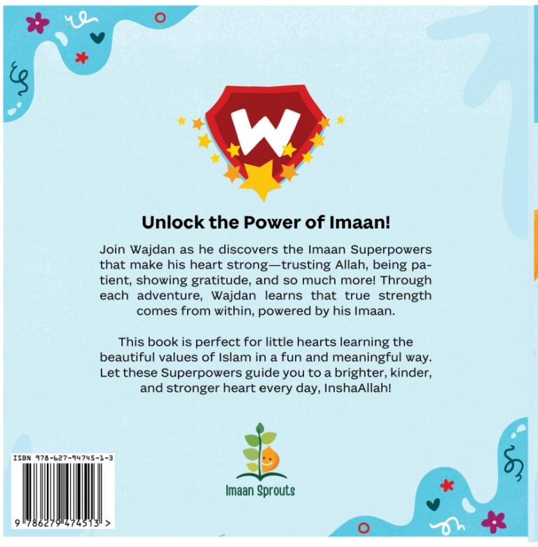 My Iman Superpowers book back cover
