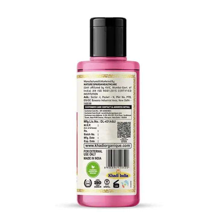 Khadi Organique Natural Rose And Honey Body Wash