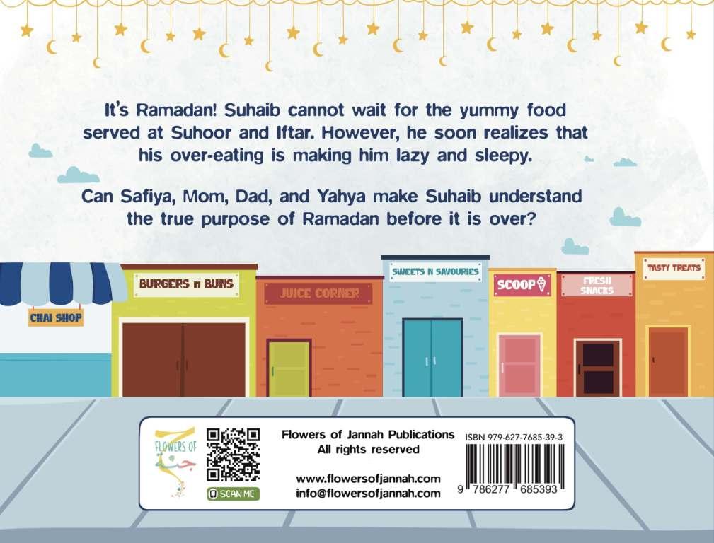 Suhaib & Safiyah in Ramadan: Fasting or Feasting? back cover