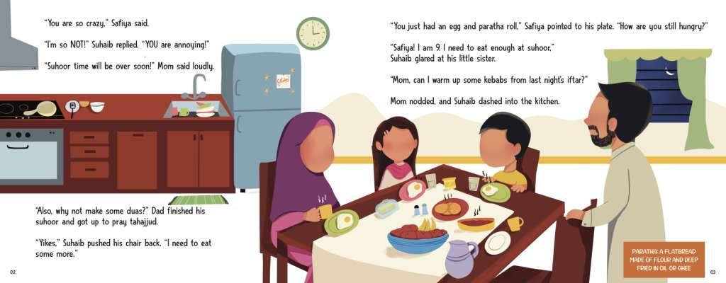Suhaib & Safiyah in Ramadan: Fasting or Feasting? inside pages