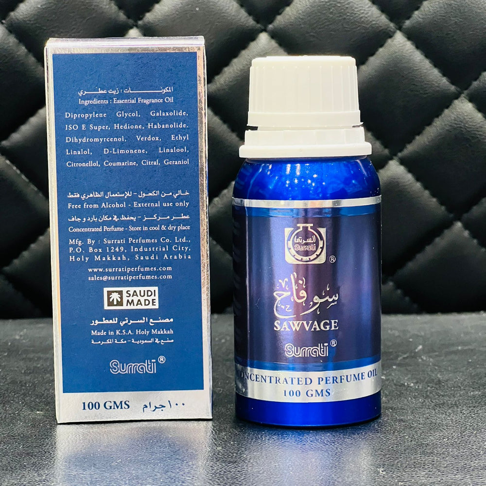 Sawvage (Attar) Perfume Oil 100 ML - Surrati