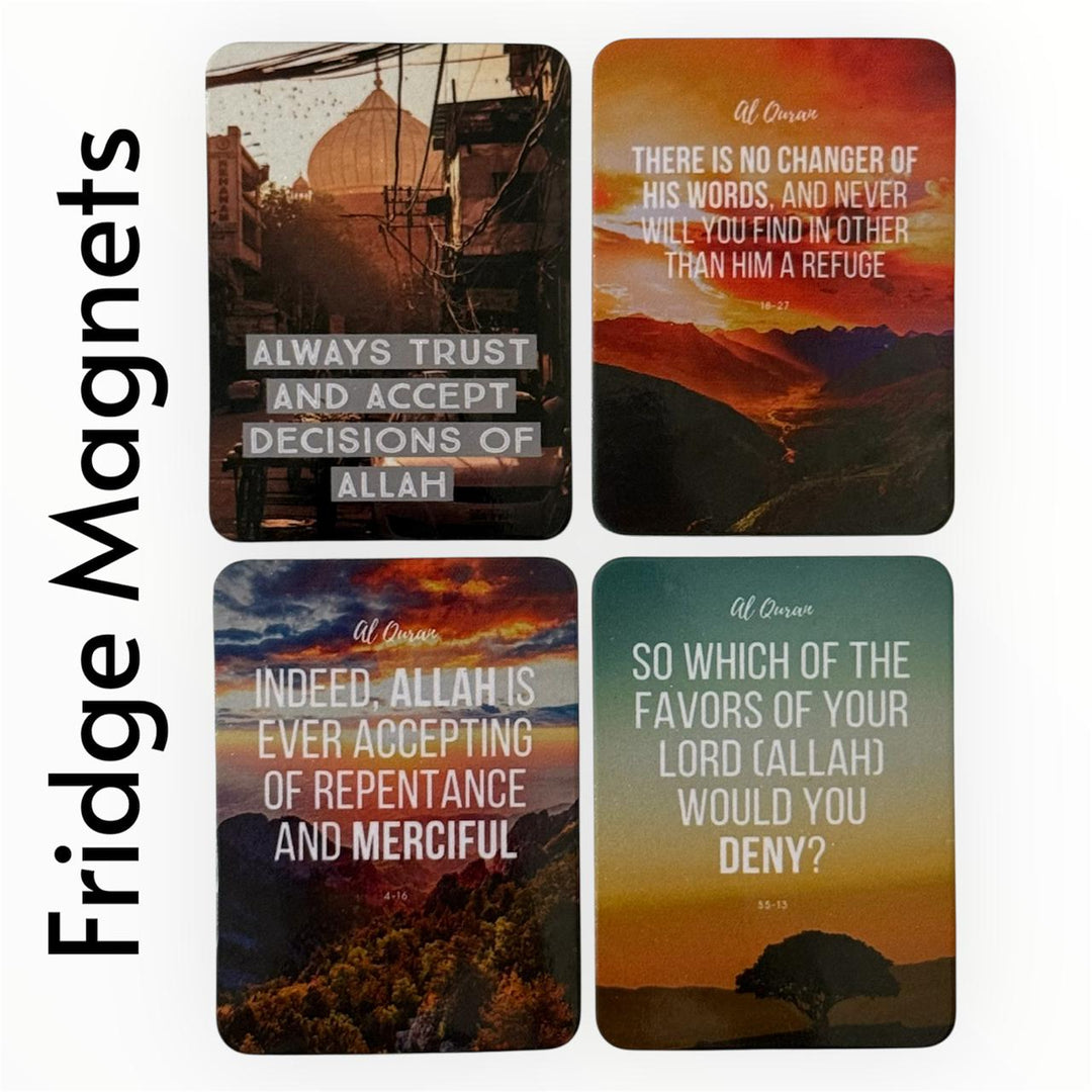 Islamic Fridge Magnets – Set of 4 (Set 9)