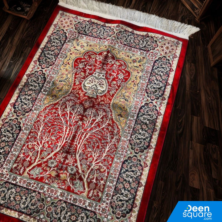 سجادة صلاة فاخرة مقاس كبير - 80 × 130 سم