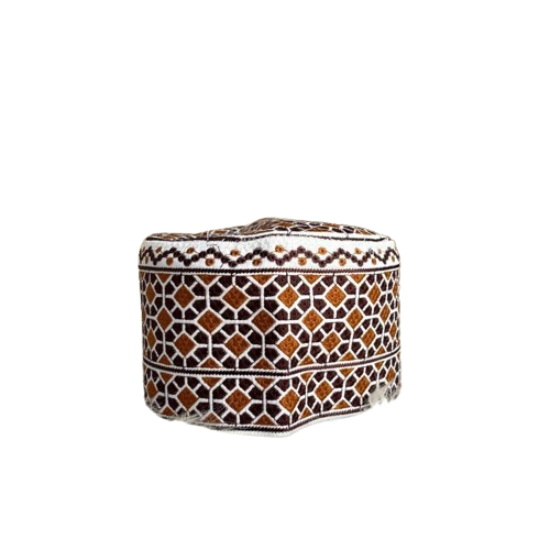 Omani-style African Muslim Prayer Cap - Size 55 cm