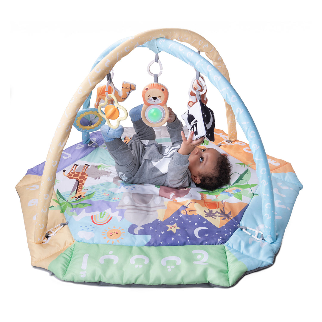 Arabic Alphabet 5-in-1 Activity Gym & Playmat for babies Dubai & UAE